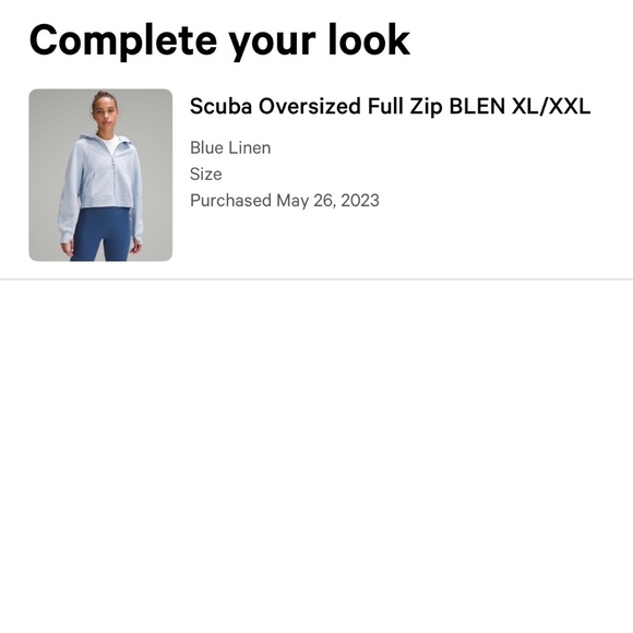 Lululemon Scuba Full Zip - Picture 2 of 2